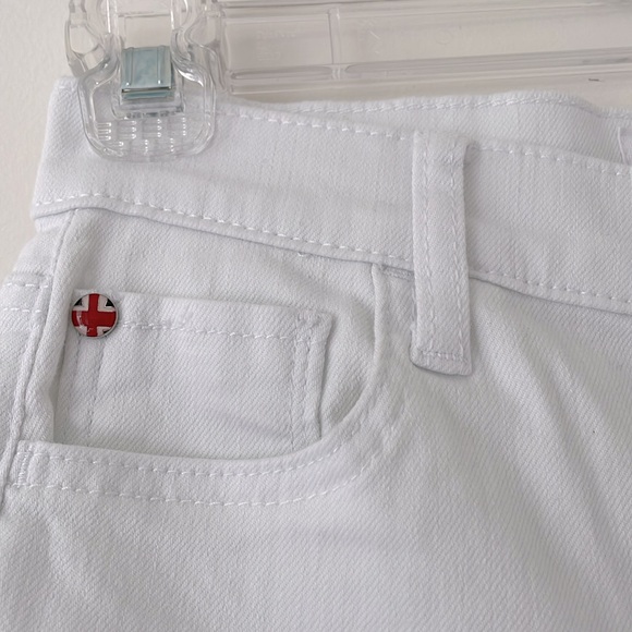 NWT Hudson Noa Mid-Rise Straight Crop White Denim Jeans Size 23 - Picture 7 of 11